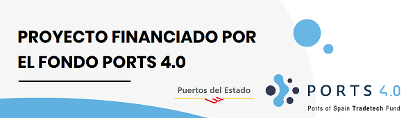 Proyecto financiado por Gobierno de España, Puertos del Estado y Ports 4.0